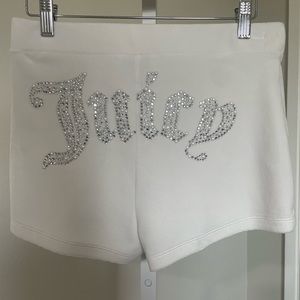 Juicy Couture PEARLY BIG BLING VELOUR BOOTY SHORTS